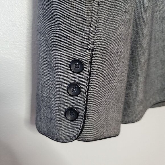 Norton McNaughton Womens Gray Stretch Blazer Jacket With Button Front & Pockets - Picture 4 of 7